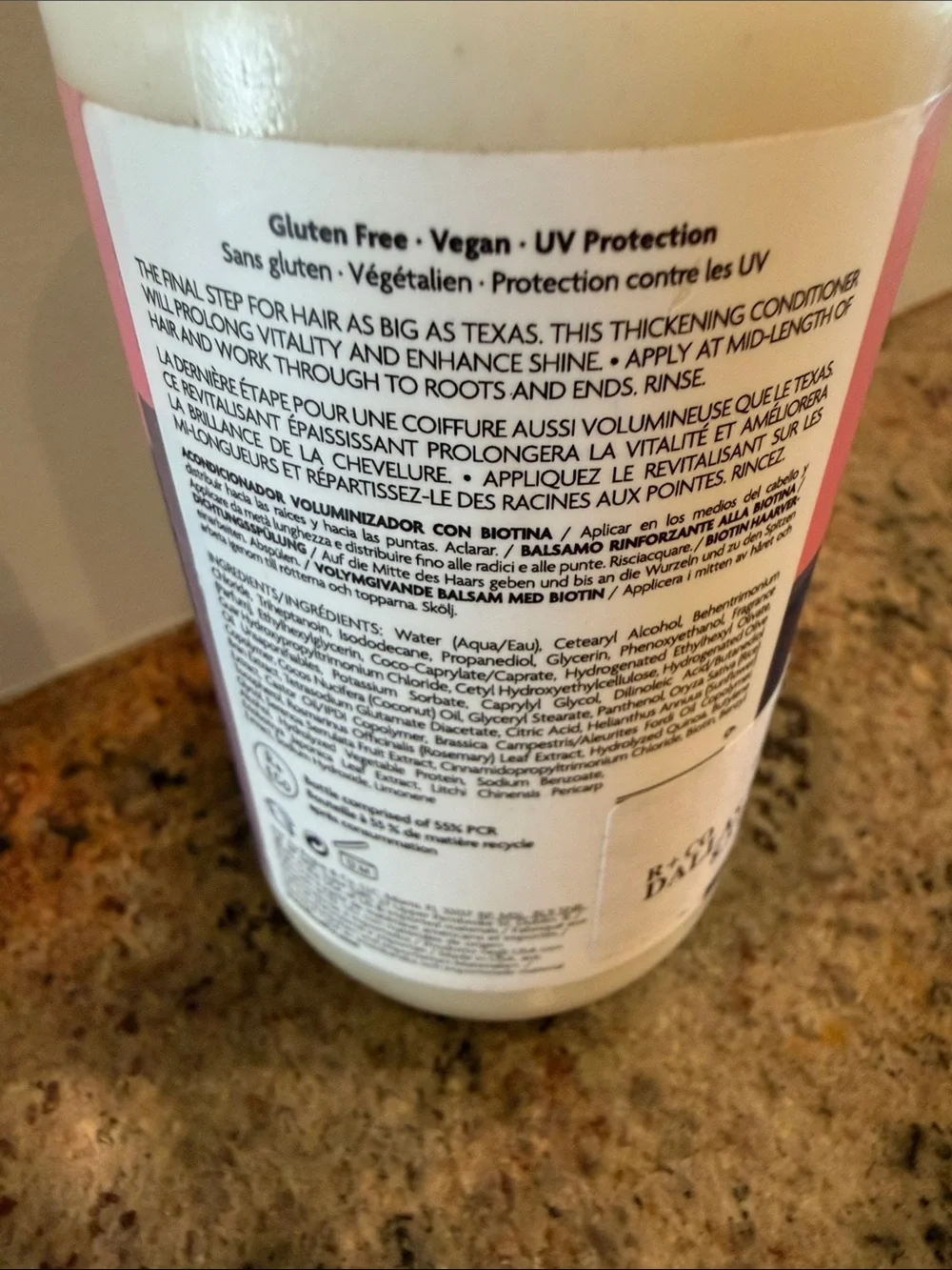 R+Co Dallas Biotin Thickening Conditioner New